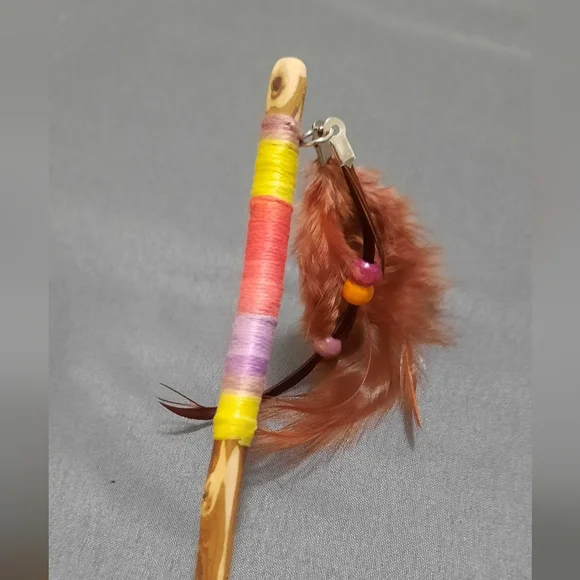 Handmade OOAK Cedar Hairstick - Picture 3 of 5